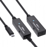 Inline InLine&reg; USB 3.2 Gen.1 active extension, USB-C male to USB-C female, 10m