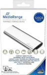Mediarange 120 GB, external SSD&nbsp;(silver, USB-C 3.2 (10 Gbit / s), external)