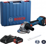Bosch GWS18V-8 SZLIF KĄT (125mm 2x4Ah wal)