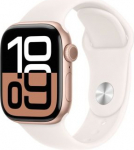 Apple Watch Series 10 GPS 46mm Rose Gold Alu Case, Light Blush Sport Band M/L EU MWWU3