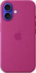 Apple Silicone case with MagSafe for iPhone 16 - vivid pink