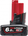 Milwaukee Akumuliatorius MILWAUKEE M12 B6, 6,0 Ah, 4932451395