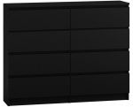 Top E Shop Topeshop M8 120 CZERŃ chest of drawers