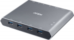 Aten Przeł&scaron;cznik 2-Port 4K DP USB-C KVM Dock Switch with Power