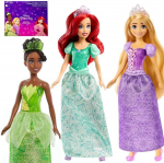 Jokomisiada Mattel Disney Princess Zestaw 3 lalek: Ariel + Tiana + Roszpunka ZA6036
