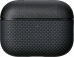 Pitaka Etui PITAKA Aramid Fiber do AirPods Pro  3 czarno-szary