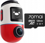 70Mai Omni X800 4K Czerwona + karta 70mai SD 128GB