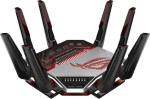 Asus ROG Rapture GT-BN98 juhtmevaba ruuter 10 Gigabit Ethernet Quad-band (2.4 GHz / 5 GHz-1 / 5 GHz-2 / 6 GHz) Must, Valge