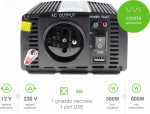 Green Cell INV05DE power adapter/inverter Auto 300 W Black