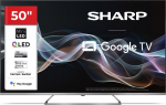 Sharp 4K QLED MiniLED TV | 50JP7265E | 50 | Smart TV | Google TV | UHD | Silver