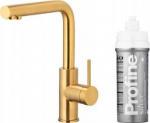 KFA Bateria kuchenna KFA DUERO PURE BASIC BATERIA KUCHENNA Z FUNKCJĄ FILTRACJI WODY + ZESTAW FILTRUJĄCY PROFINE SILVER S, BRUSHED GOLD