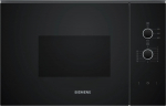 Siemens iQ300 BF520LMA1, Built-in, Solo microwave, 20 L, 800 W, Rotary, Black