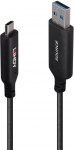Lindy Kabel USB Lindy USB-A - USB-C 10 m Czarny (43395)
