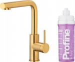 KFA Bateria kuchenna KFA DUERO PURE BASIC BATERIA KUCHENNA Z FUNKCJĄ FILTRACJI WODY + ZESTAW FILTRUJĄCY PROFINE LILAC S, BRUSHED GOLD