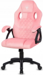 Lugano Fotel obrotowy do biurka CARRERA M ALCANTARA CARO PINK