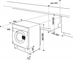 Whirlpool Pralka do zabudowy Whirlpool Wbudowana pralka BI WMWG 71483E EU N