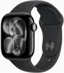 Apple Watch Series 11 (2025) GPS + Cellular 42mm Jet Black Alu Case, Black Sport Band S/M EU MF834