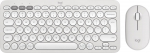 Logitech 920-012240 klaviatuur Hiir kaasa arvatud Universaalne RF juhtmeta &uuml;hendus + Bluetooth QWERTY US rahvusvaheline Valge