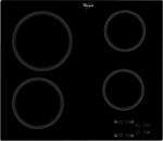 Whirlpool AKT 801/NE hob Black Built-in 58 cm Ceramic hob 4 zone(s)