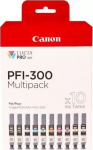 Canon Tusz Canon Kartridż PFI-300 Zestaw wielokolorowy 10 szt. (4192C008)