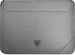 Guess Etui na tablet Guess Sleeve GUCS14PSATLG 13/14'' srebrny /silver Saffiano Triangle Logo