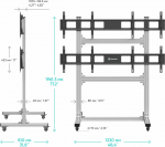Onkron TV/VIDEO ACC FLOOR MOBILE ST./FSPRO2L22-S ONKRON