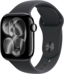 Apple Watch Series 11 (2025) GPS 42mm Jet Black Alu Case, Black Sport Band S/M EU MEQT4