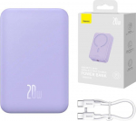 Baseus Magnetic Mini 20000 mAh 20W MagSafe fioletowy