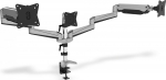 Digitus Universal Triple Monitor Stand, Holder&nbsp;(silver, table mounting)