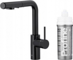 KFA Bateria kuchenna KFA DUERO PURE BASIC PULL-OUT BATERIA KUCHENNA Z FUNKCJĄ FILTRACJI WODY I WYCIĄGANĄ WYLEWKĄ + ZESTAW FILTRUJĄCY PROFINE SILVER S, CZARNA
