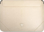 Guess Etui na tablet Guess Sleeve GUCS14PSATLE 13/14'' beżowy /beige Saffiano Triangle Logo