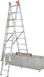 Krause Monto Tribilo Drabina wolnostojąca dwustronna aluminiowa 24 stopniowa (129741)