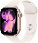 Apple Watch Series 11 (2025) GPS 42mm Rose Gold Alu Case, Light Blush Sport Band S/M EU MEU04