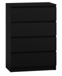 Top E Shop Topeshop M4 CZERŃ chest of drawers