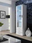 Cama Meble Cama display cabinet SOHO S1 white/white gloss