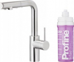 KFA Bateria kuchenna KFA DUERO PURE BASIC PULL-OUT BATERIA KUCHENNA Z FUNKCJĄ FILTRACJI WODY I WYCIĄGANĄ WYLEWKĄ + ZESTAW FILTRUJĄCY PROFINE LILAC S, INOX