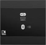 Audac AUDAC NWP400/B Sieciowy panel wejściowy audio - USB Type-C Wersja czarna