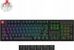 Keychron K10 QMK Wireless Mechanical Keyboard (Version 2) RGB Backlight Aluminum Frame / Keychron Super Switch (Hot-Swappable) / Red