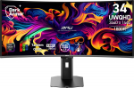 MSI MPG 341CQR QD-OLED X36 PC lamekuvar 86,4 cm (34") 3440 x 1440 pikslit UltraWide Quad HD Must