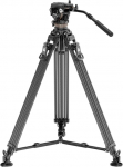 Neewer LL55 Carbon Fiber Video Tripod with Oil Head and Quick-Release Lock