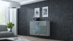 Cama Meble Cama Sideboard VIGO 90/120/38 white/grey glossy