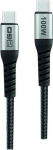 2GO Kabel USB 2GO USB-C - USB-C 1.2 m Czarny (797510)