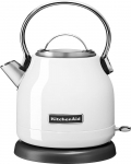Kitchenaid 5KEK1222EWH elektrikann 1,25 l 2200 W Must, Roostevaba teras, Valge