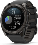 Garmin Fenix 8 3.56 cm (1.4") AMOLED 51 mm Digital 454 x 454 pixels Touchscreen Titanium Wi-Fi GPS (satellite)