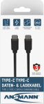 Ansmann Kabel USB Ansmann USB-C - USB-C 2 m Czarny (456498)