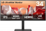 LG LCD Monitor||34 "|3440 x 1440 pixels|Wide Quad HD|Native aspect ratio 21:9|LCD|Curved|34BA75QE-B