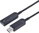 Microconnect Kabel USB MicroConnect USB-A - USB-A 20 m Czarny (USB3.0AAF20AOP)