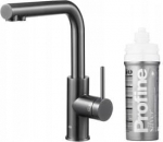 KFA Bateria kuchenna KFA KFA bateria kuchenna z funkcją filtracji wody DUERO PURE BASIC + zestaw filtrujący PROFINE SILVER S, gun metal grey 6623-914-61