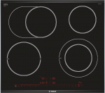Bosch Serie 8 PKN675DP1D hob Black, Stainless steel Built-in Ceramic 4 zone(s)