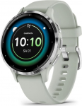 Garmin Venu 3S 3.05 cm (1.2") AMOLED 41 mm Digital 390 x 390 pixels Touchscreen Grey, Silver Wi-Fi GPS (satellite)